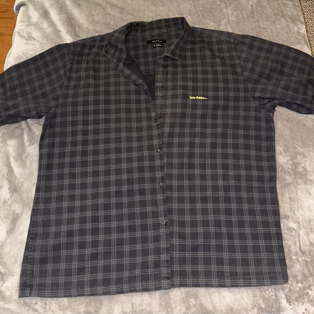 Urban Outfitters Black Casual Button Down Shirt